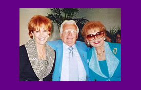 Samantha with Darol Carlson and Rhonda Fleming Carlson when Rhonda was a speaker for CCL in Indian Wells, CA