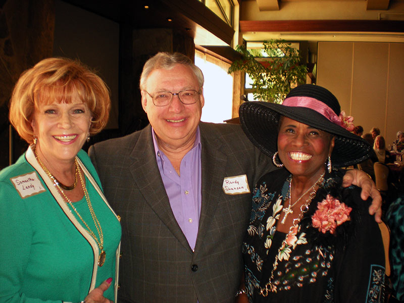 Randy Swanson and singer Lillie Knauls at the Christian Celebrity Luncheons, Rancho Mirage, CA